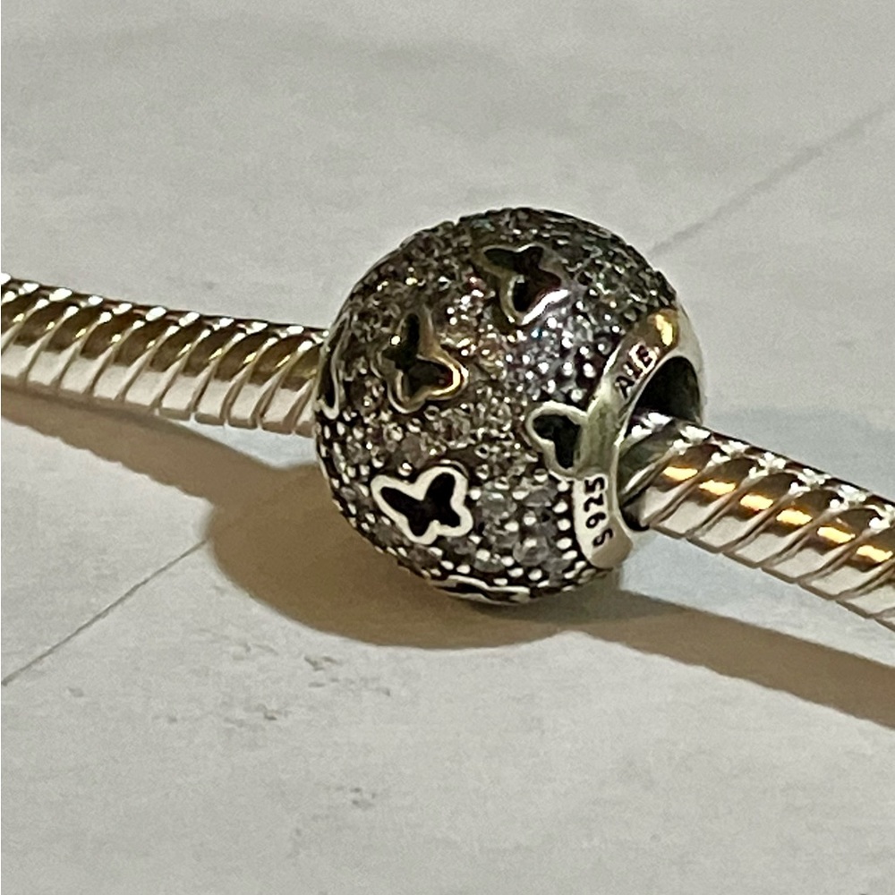 Pandora “FLUTTERING BUTTERFLIES “ CZ CHARM
